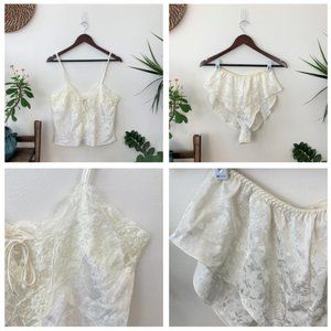 Vintage VS Satin And Lace Lingerie Set